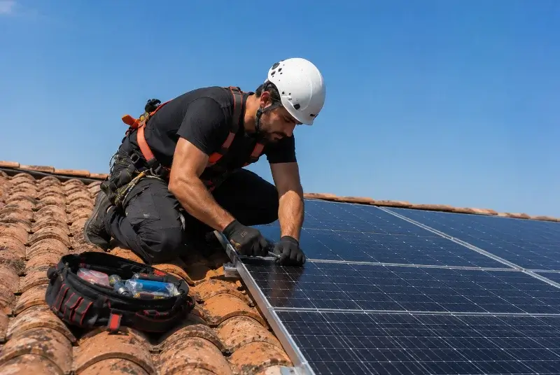 Maintenance et monitoring de panneaux solaires à Espezel
